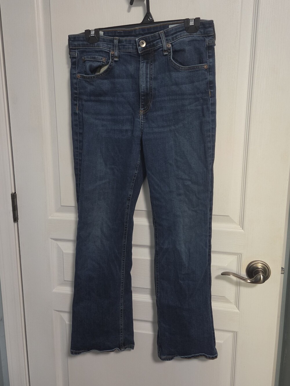 Rag & Bone Nina Jeans High Rise Ankle Flare Denim Carla Womens 30